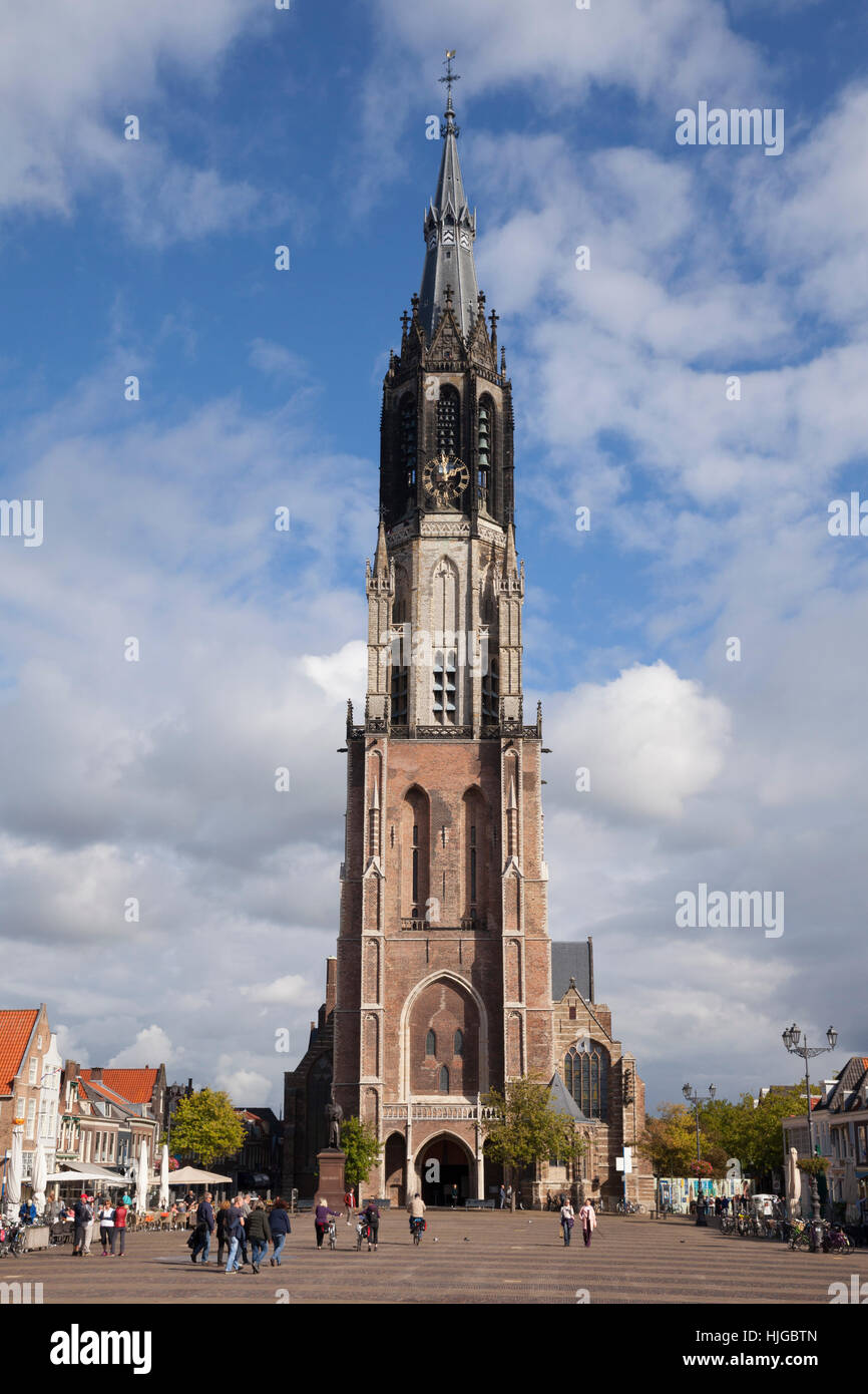 Nieuwe Kerk Kirche, Markt, Delft, Holland, Niederlande Stockfoto