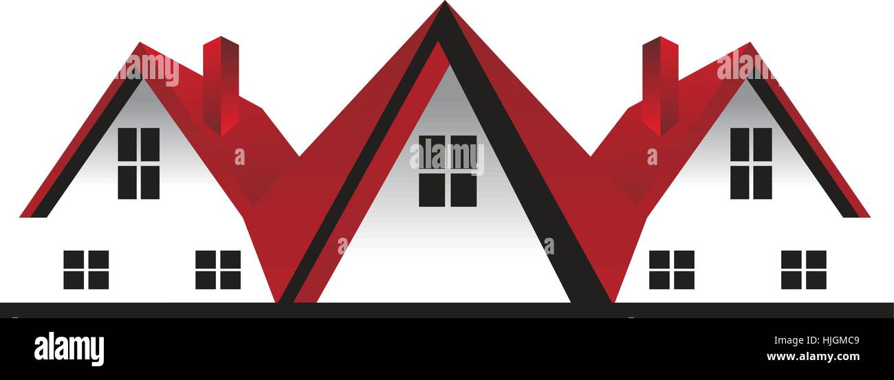 Immobilien-Logo Stock Vektor