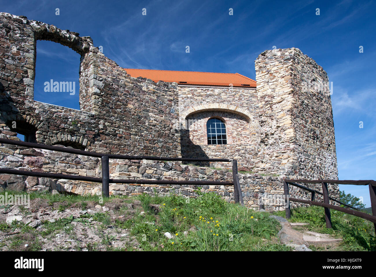 Hochburg, Stein, Wand, Ruinen, Schloss, Landschaft, Landschaft, Landschaft, Stockfoto