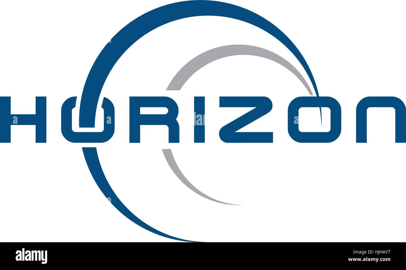 Logo-Horizont-Lösungen Stock Vektor