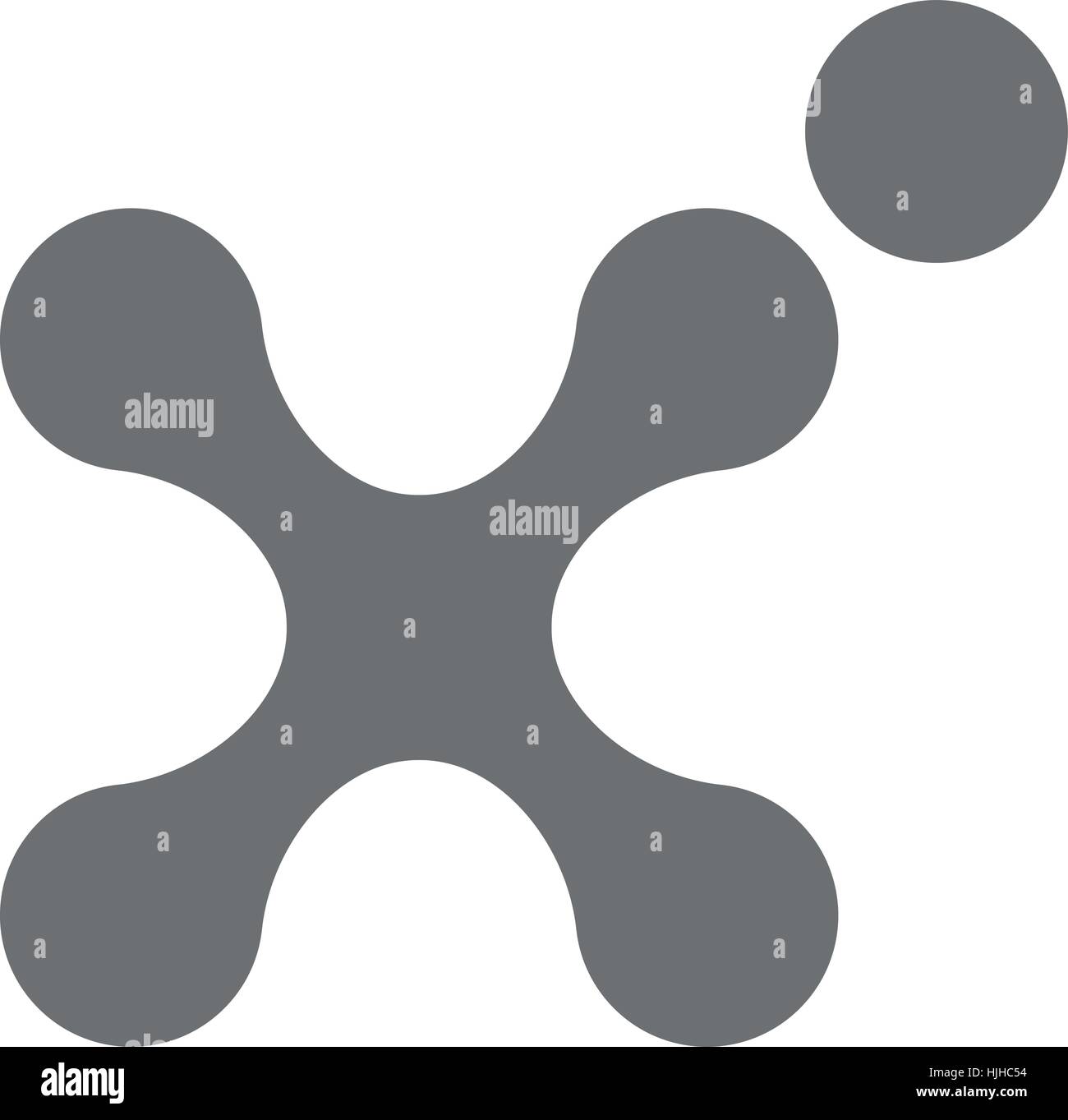 Synergie-Logo erste X Stock Vektor