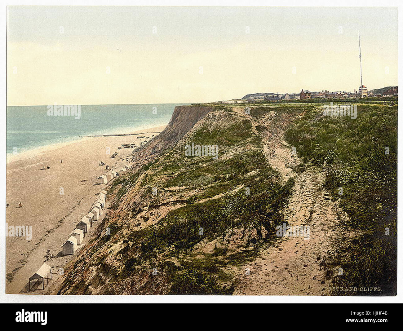 Klippen, Overstrand, England - Photochrom XIXth Jahrhundert Stockfoto