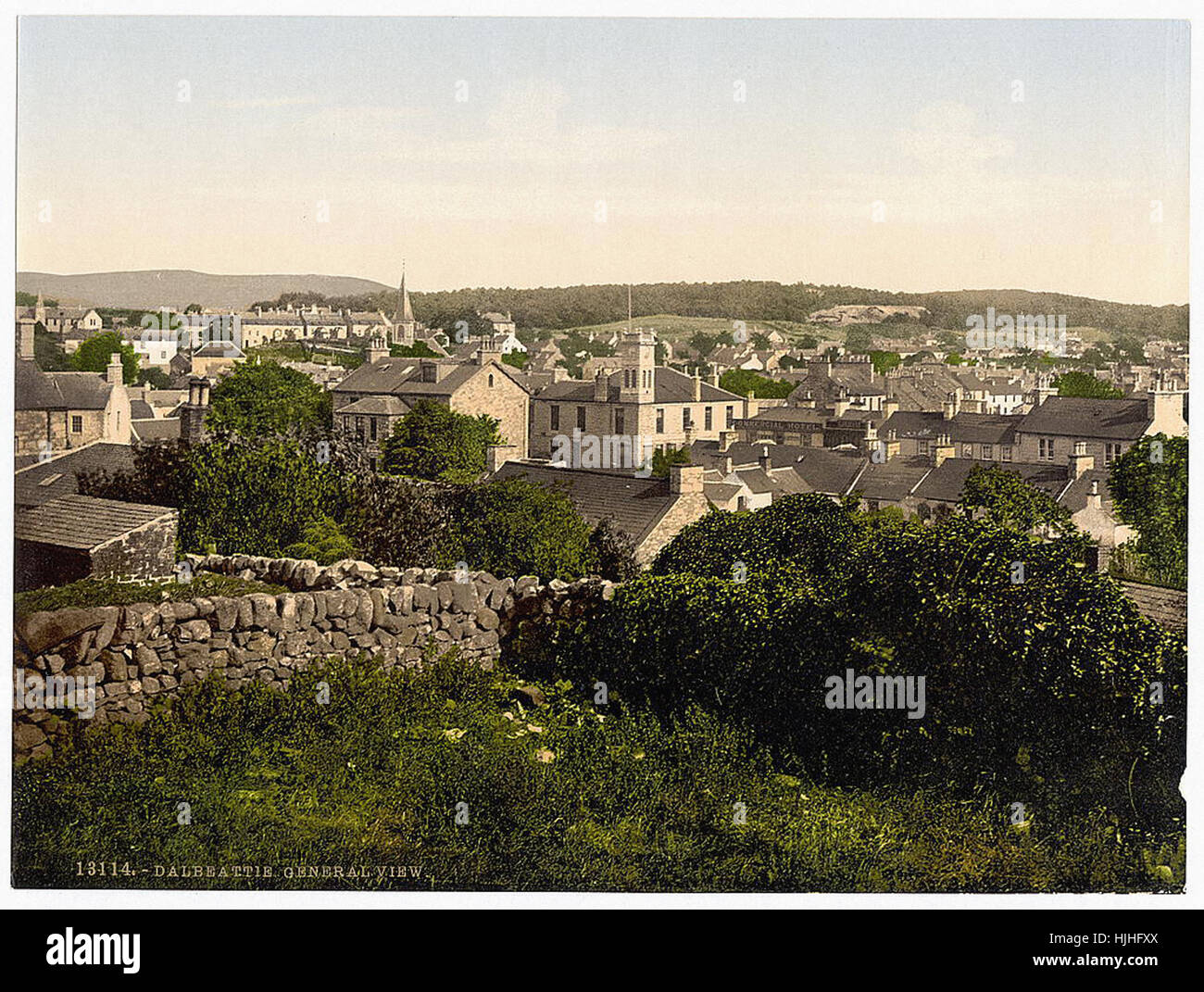 Gesamtansicht, Dalbeattie, Schottland - Photochrom XIXth Jahrhundert Stockfoto