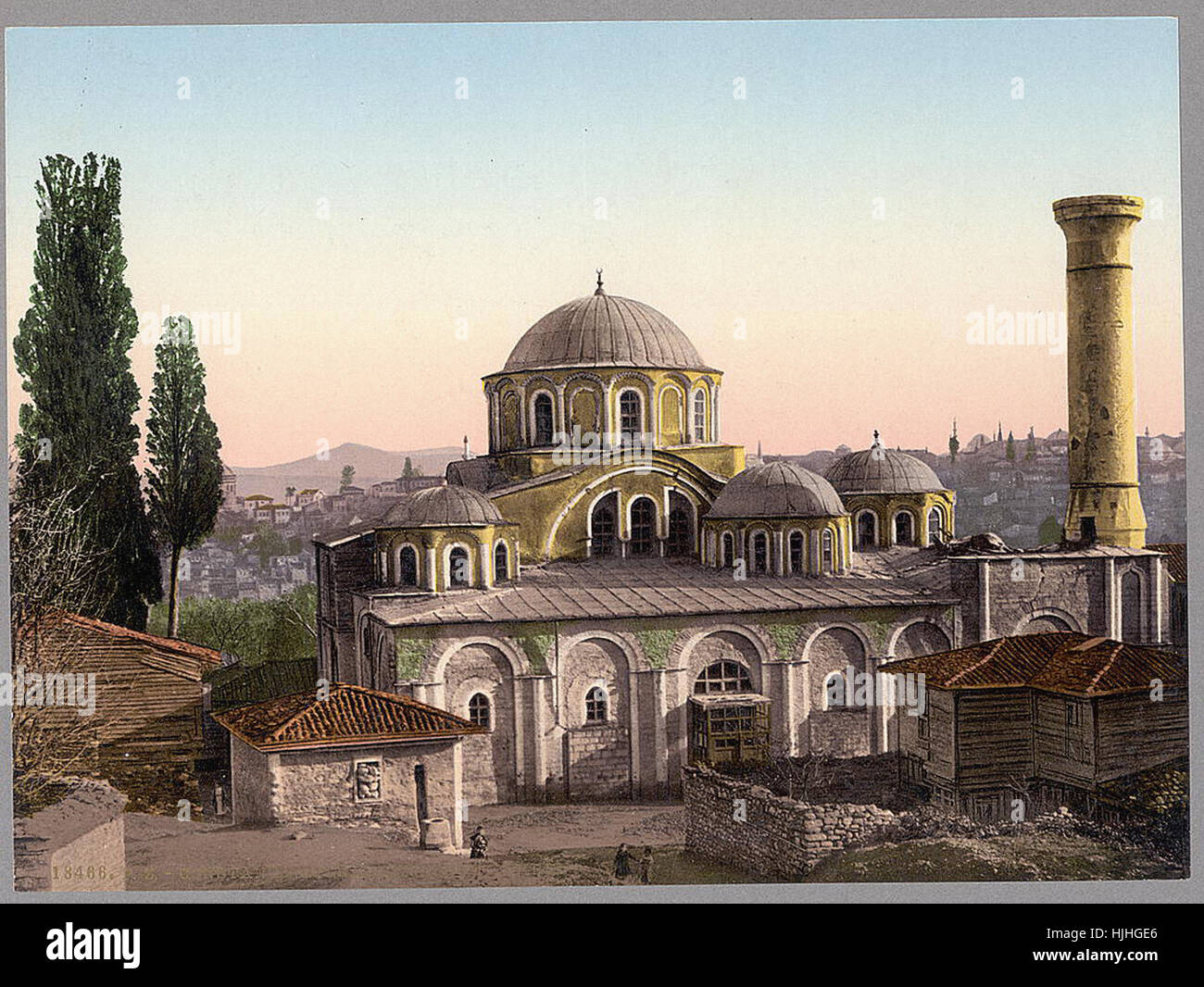 Kariye Moschee, Konstantinopel, Türkei - Photochrom XIXth Jahrhundert Stockfoto
