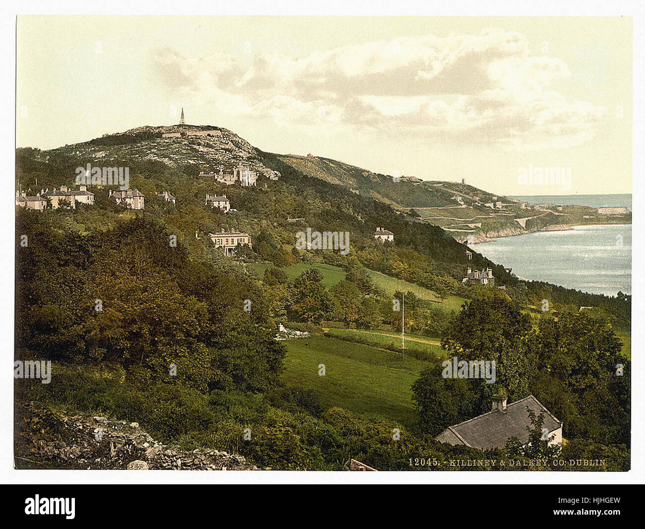 Killiney und Dalkey. County Dublin, Irland - Photochrom XIXth Jahrhundert Stockfoto