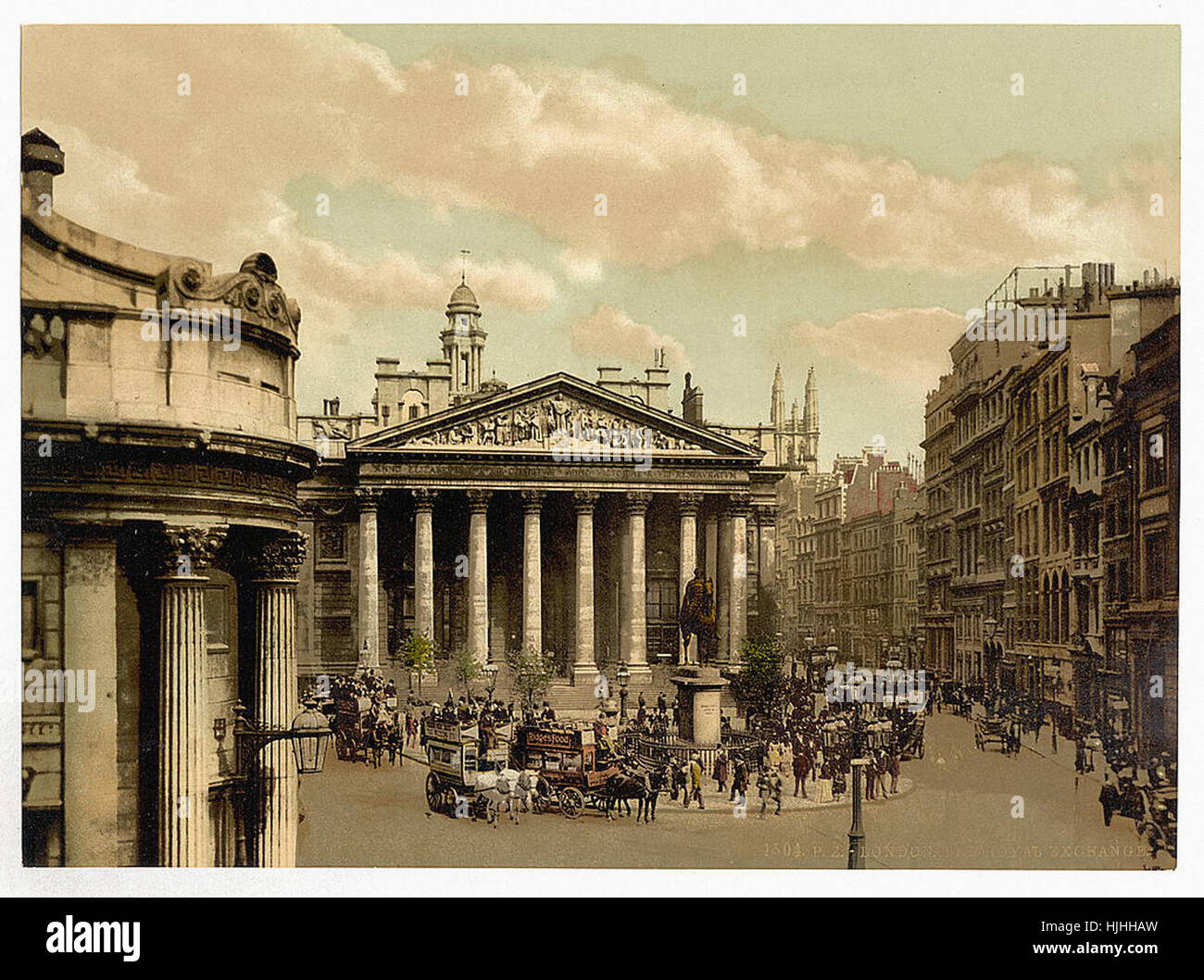 Royal Exchange, London, England (LOC) - Photochrom XIXth Jahrhundert Stockfoto