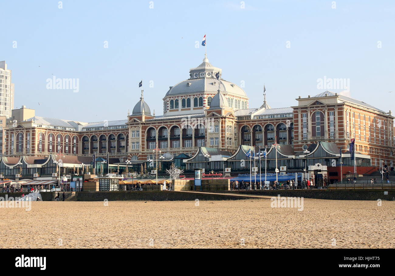 19. Jahrhundert-Kurhaus-Hotel an der Nordsee-Badeort Scheveningen - Den Haag (The Hague), Niederlande. Stockfoto