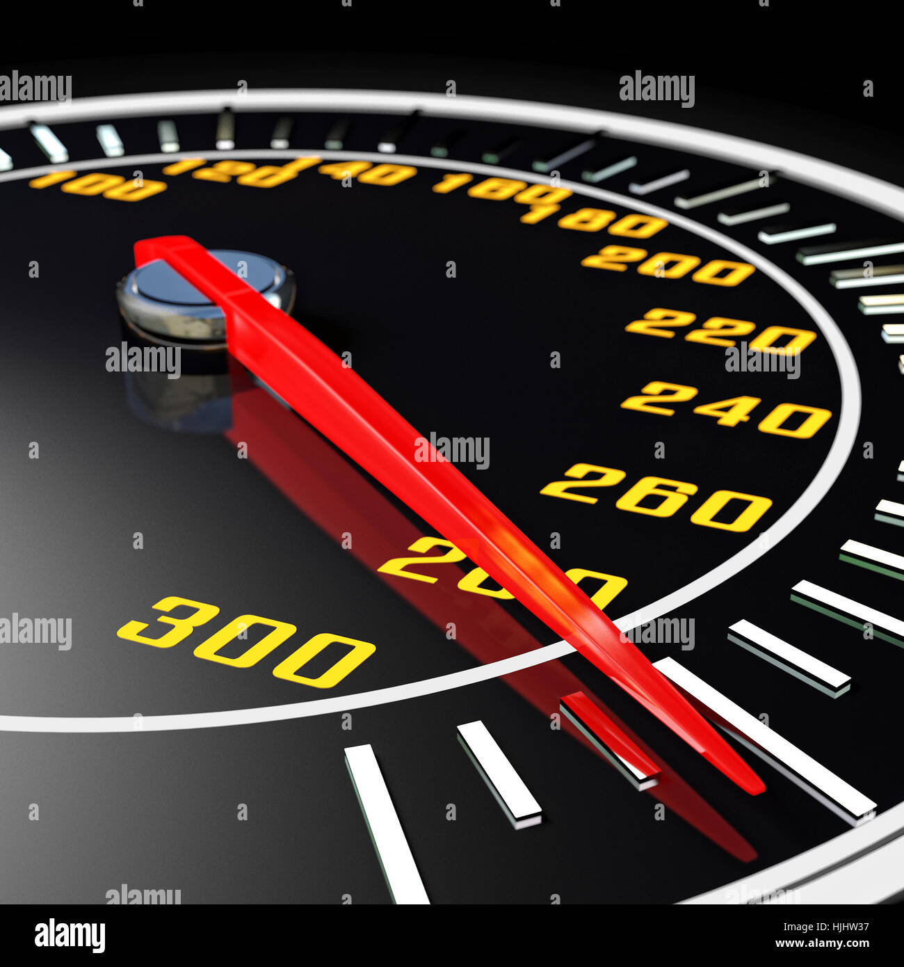 klassischen Tacho 3D-Bild rendern Stockfoto