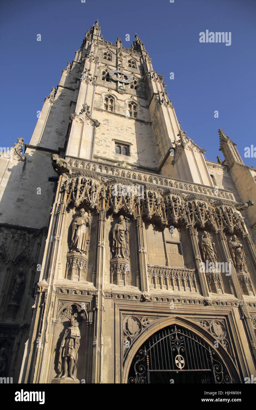 der Turm von Canterbury Kathedrale Kent Stockfoto