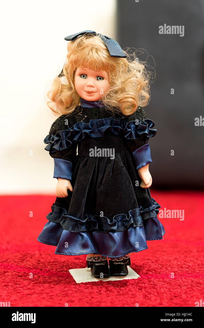 Alte Porzellanpuppe Stockfoto