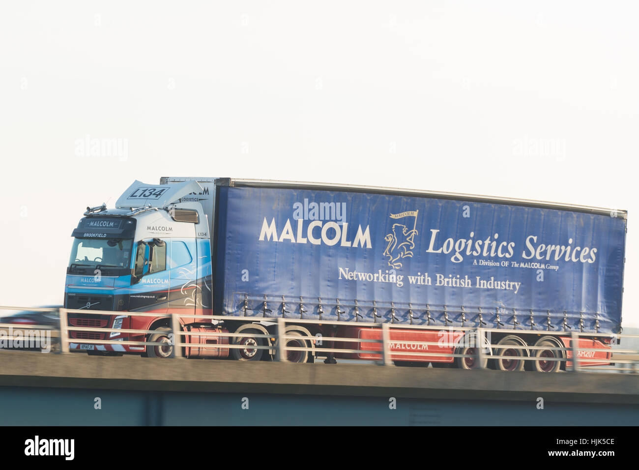 Malcolm Logistik Services LKW - Schottland, UK Stockfoto