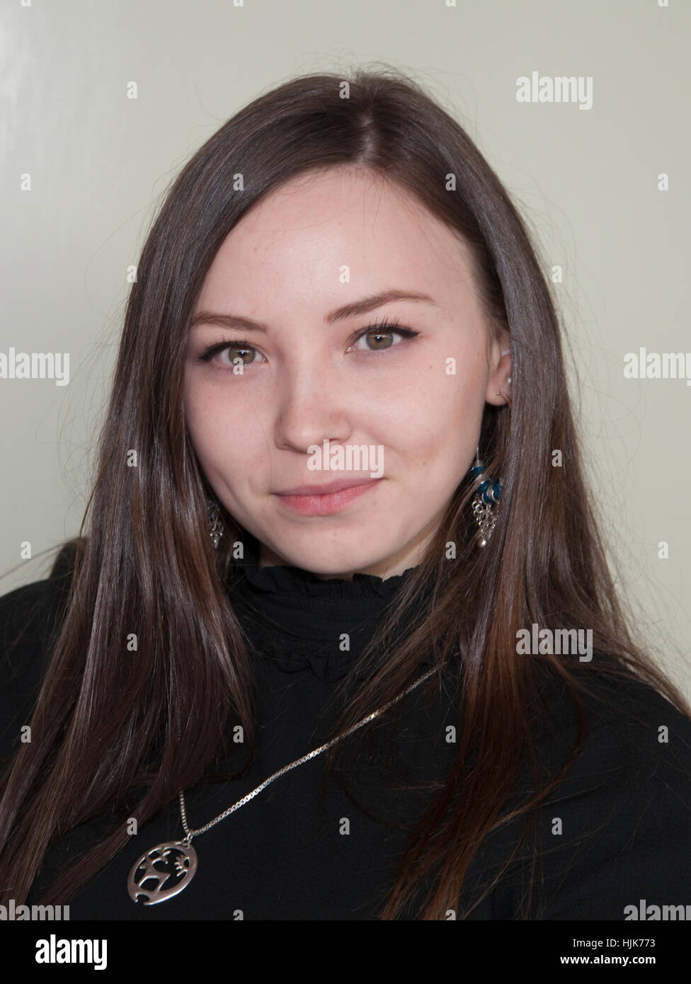 LENE CECILIA SPARROK schwedischen Sami Schauspielerin in der schwedischen film Sami Blut die hatten großen Erfolgs in Venedig. Stockfoto