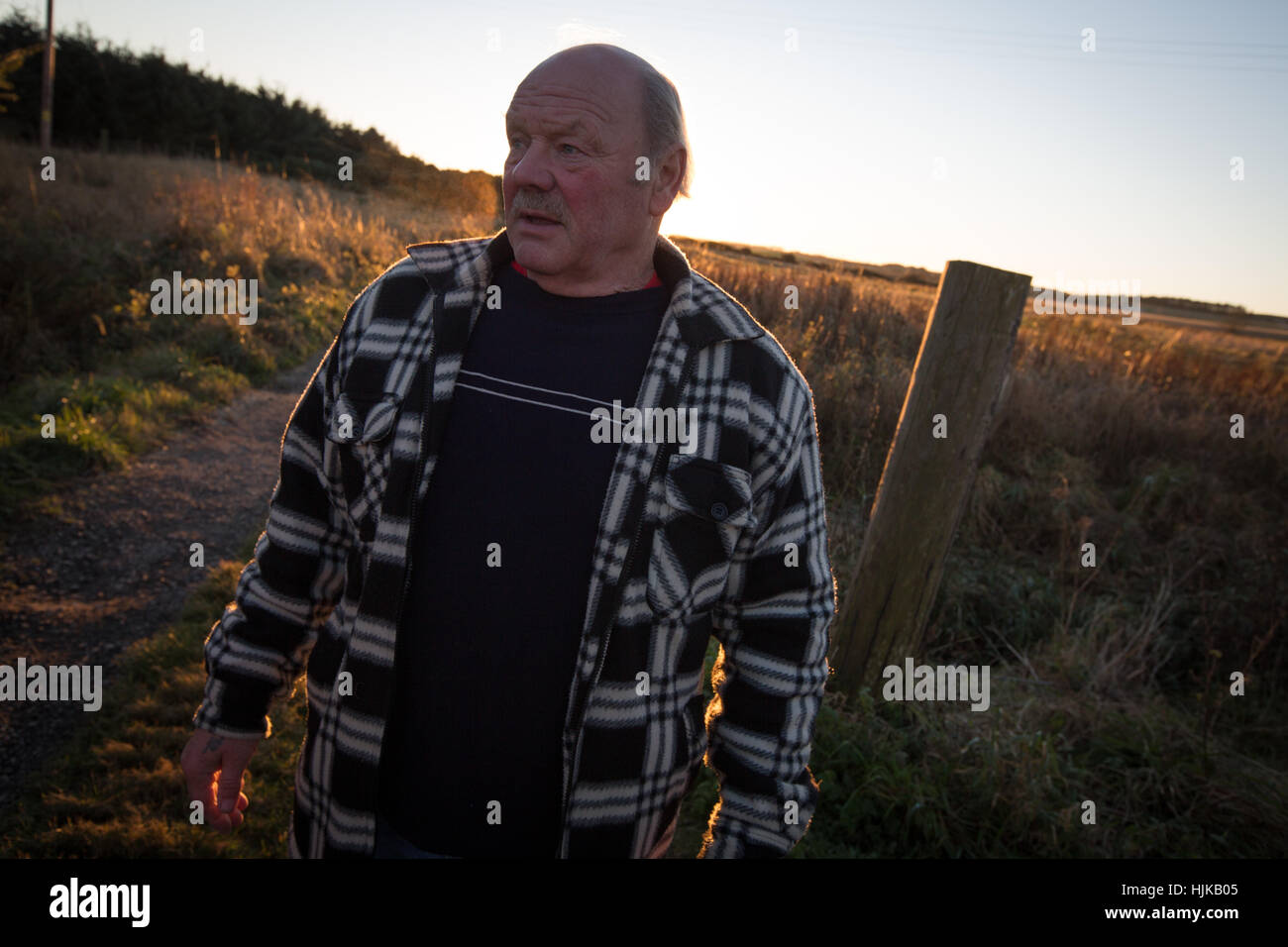 Michael Forbes, lautstarken Gegner gewählter Präsident Donald Trump "Trump International Golf Links", Schottland. Stockfoto