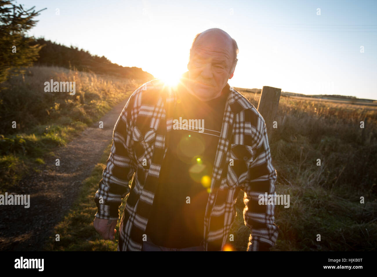 Michael Forbes, lautstarken Gegner gewählter Präsident Donald Trump "Trump International Golf Links", Schottland. Stockfoto