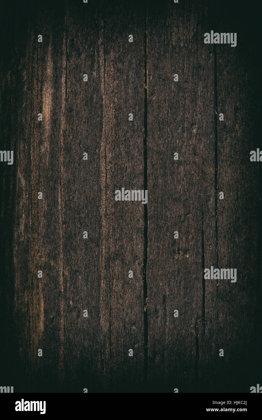 dunkle Grunge Holz Textur Hintergrund Stockfoto