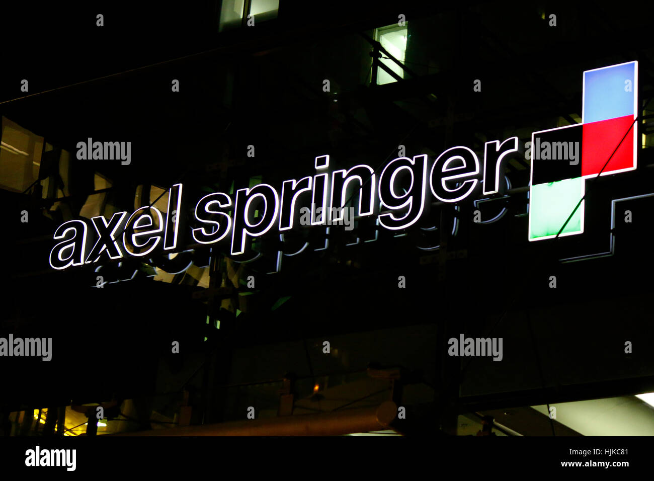 Das Logo der Marke "Axel Springer Verlag", Berlin. Stockfoto