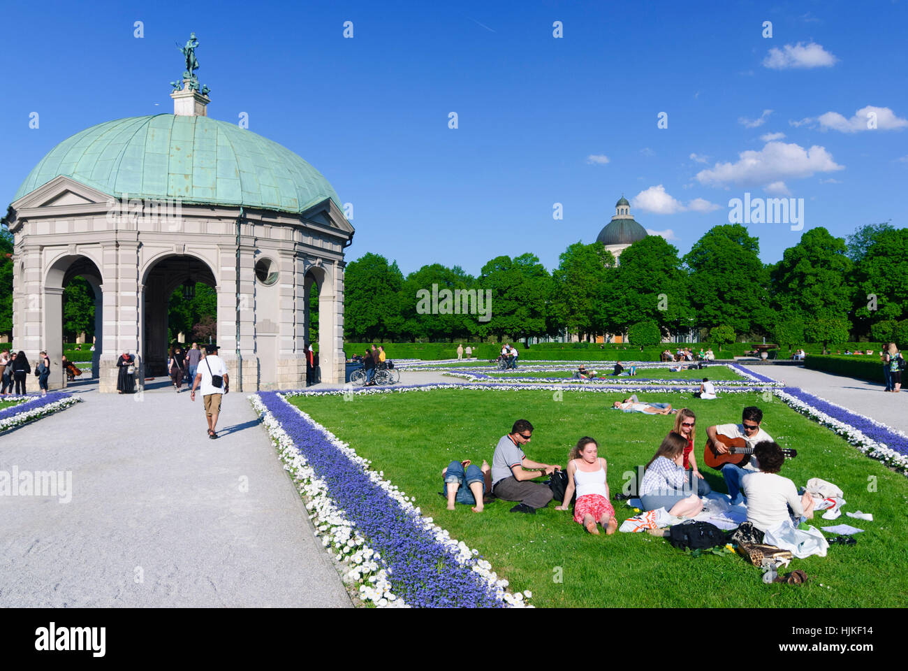 München, München: Hofgarten, Dianatempel (Hofgarten mit der Diana-Tempel), Oberbayern, Oberbayern, Bayern, Bayern, Deutschland Stockfoto