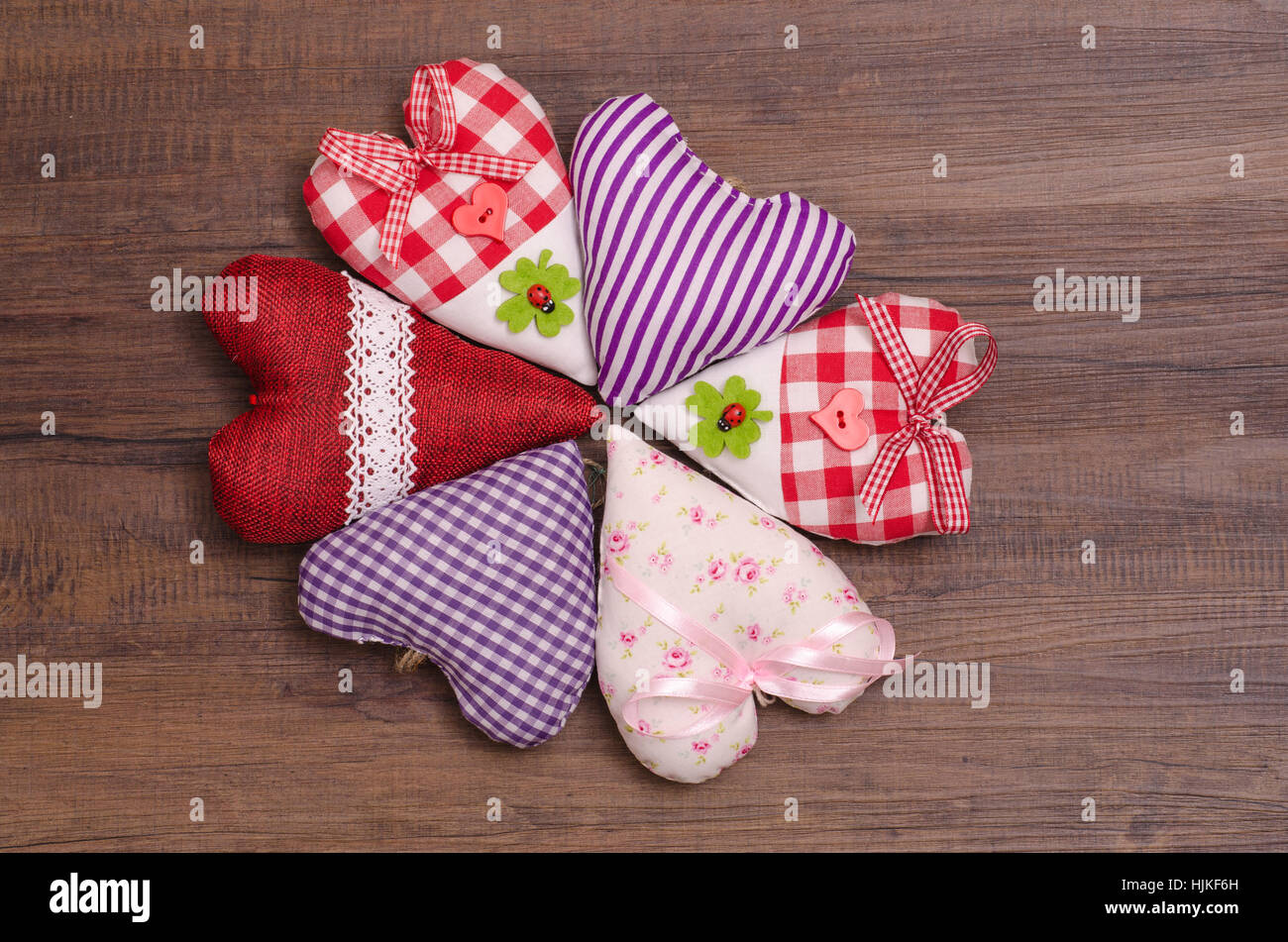 Holz, Herzen, Holzbrett, Kleeblatt, Liebe, verliebt, verliebte, Heap, Stockfoto