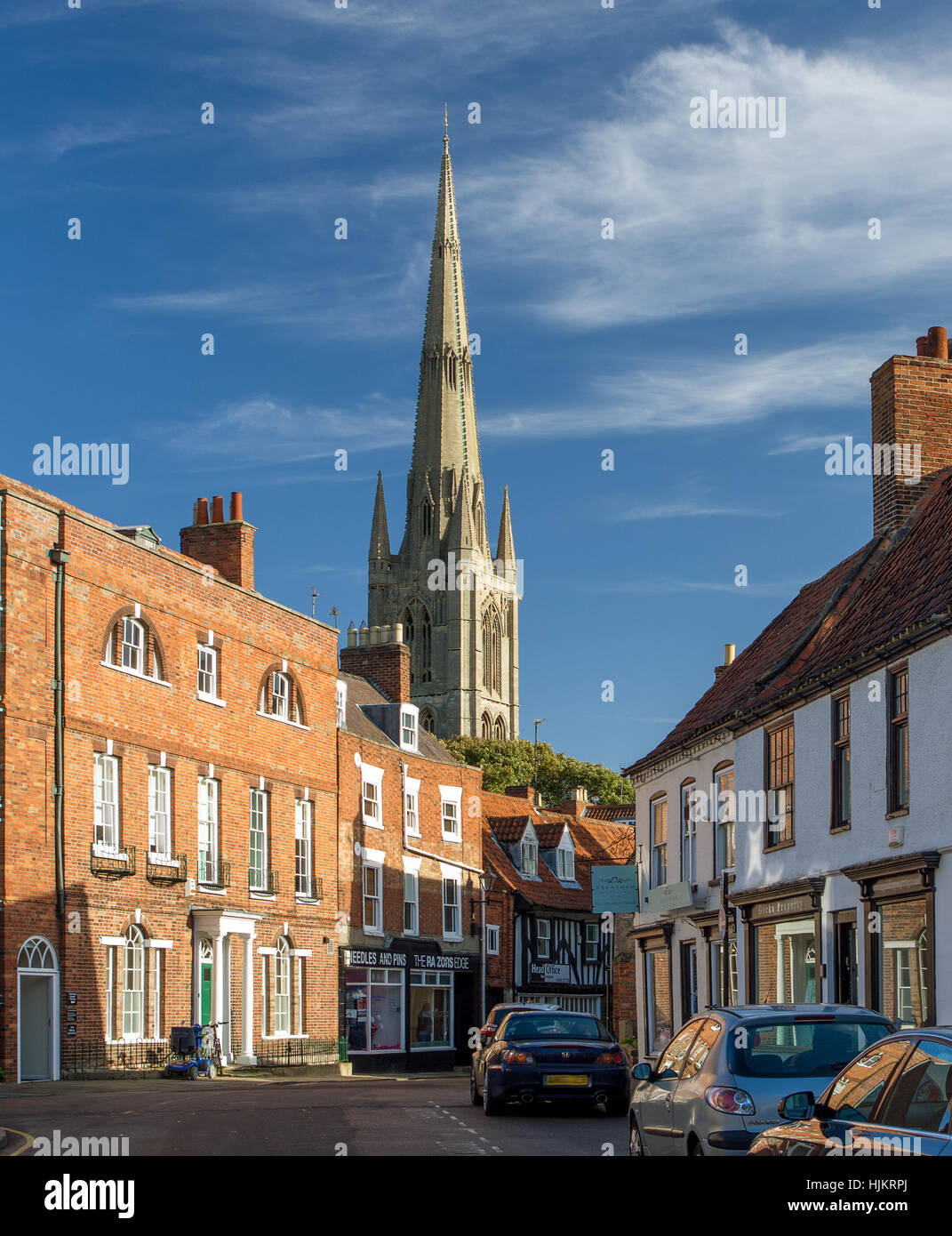 Vine Street, Grantham, Lincolnshire Stockfoto