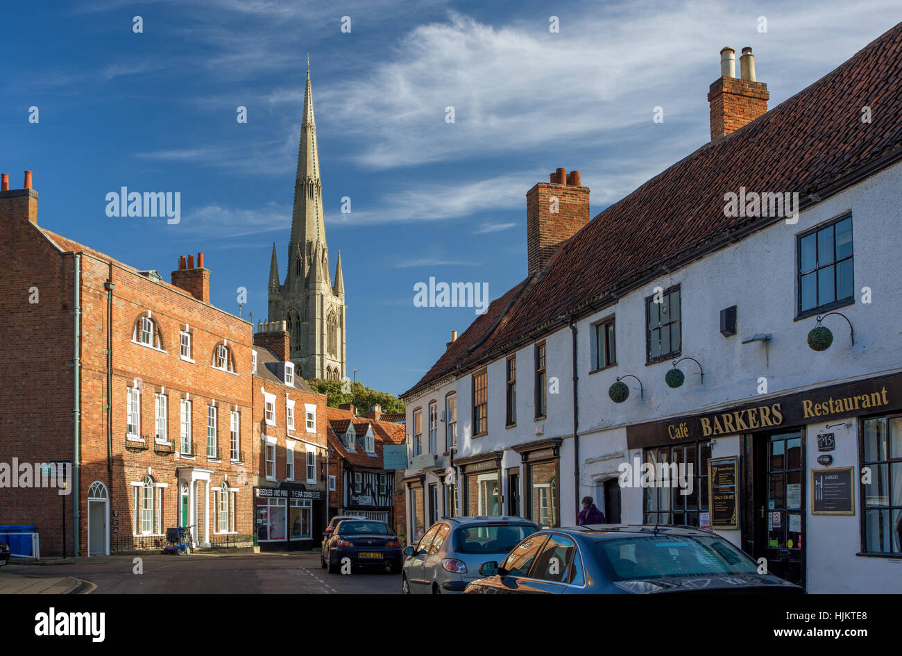 Vine Street, Grantham, Lincolnshire Stockfoto