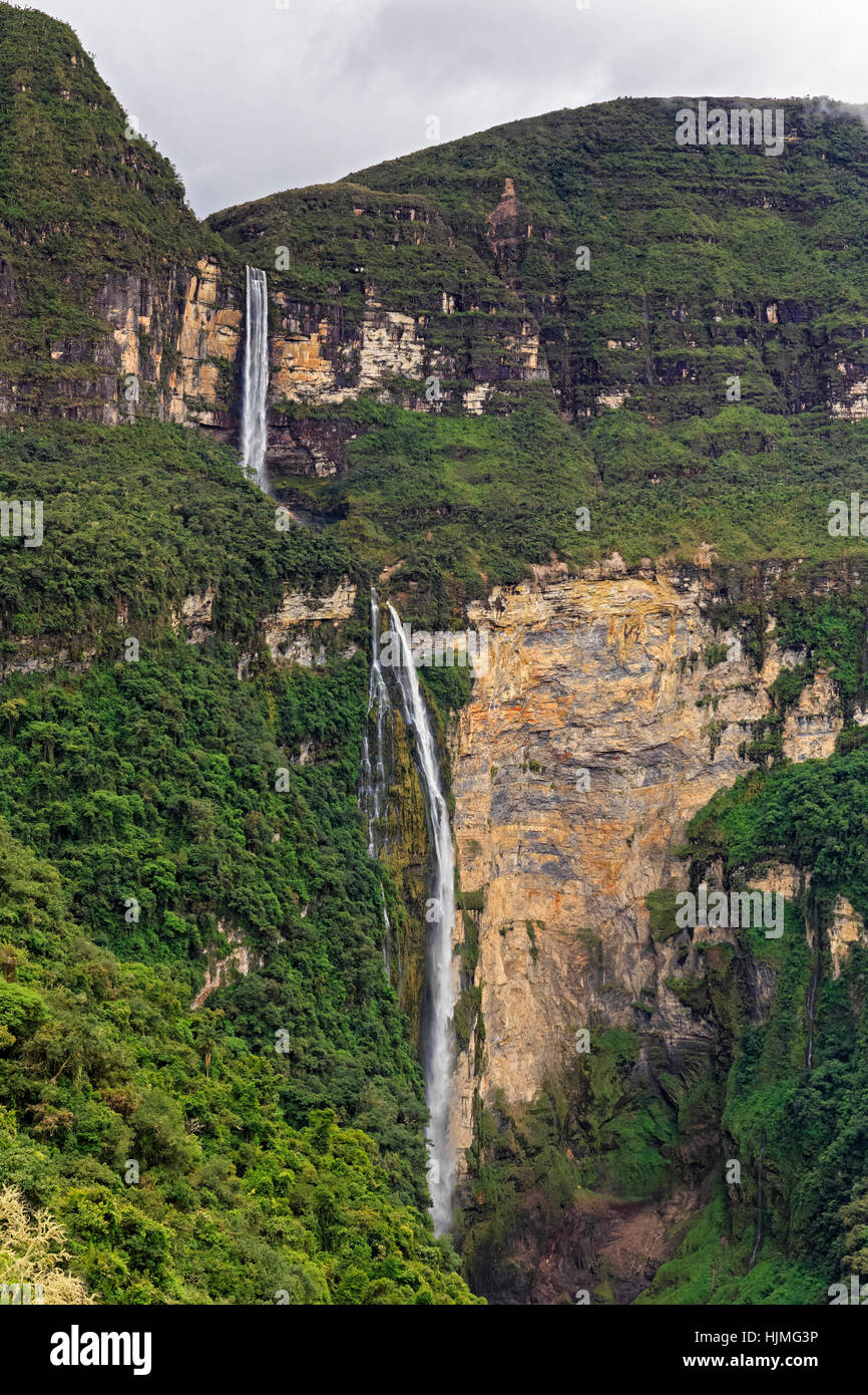 Peru, Amazonas Region, Cocachimba, Gocta Wasserfall Stockfoto