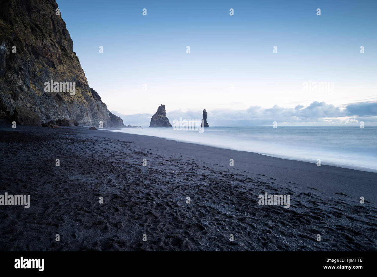 Island, South Island, Vik Rock am Reynisfjara Strand Stockfoto