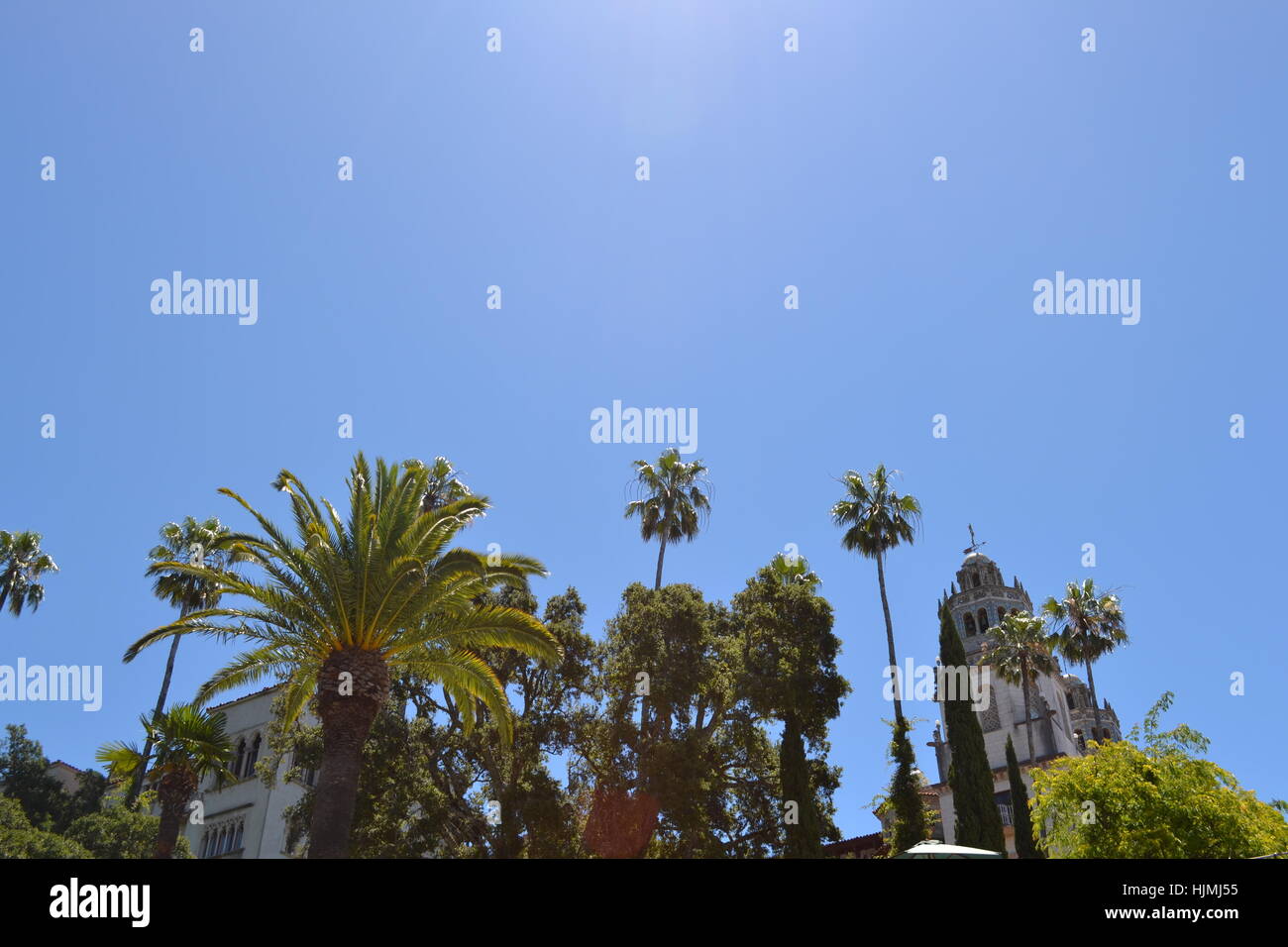 Hearst Castle in Kalifornien Stockfoto