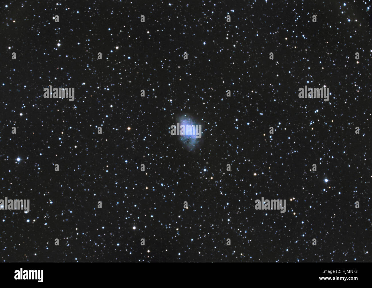 Krebsnebel M1, Supernova remnent Stockfoto