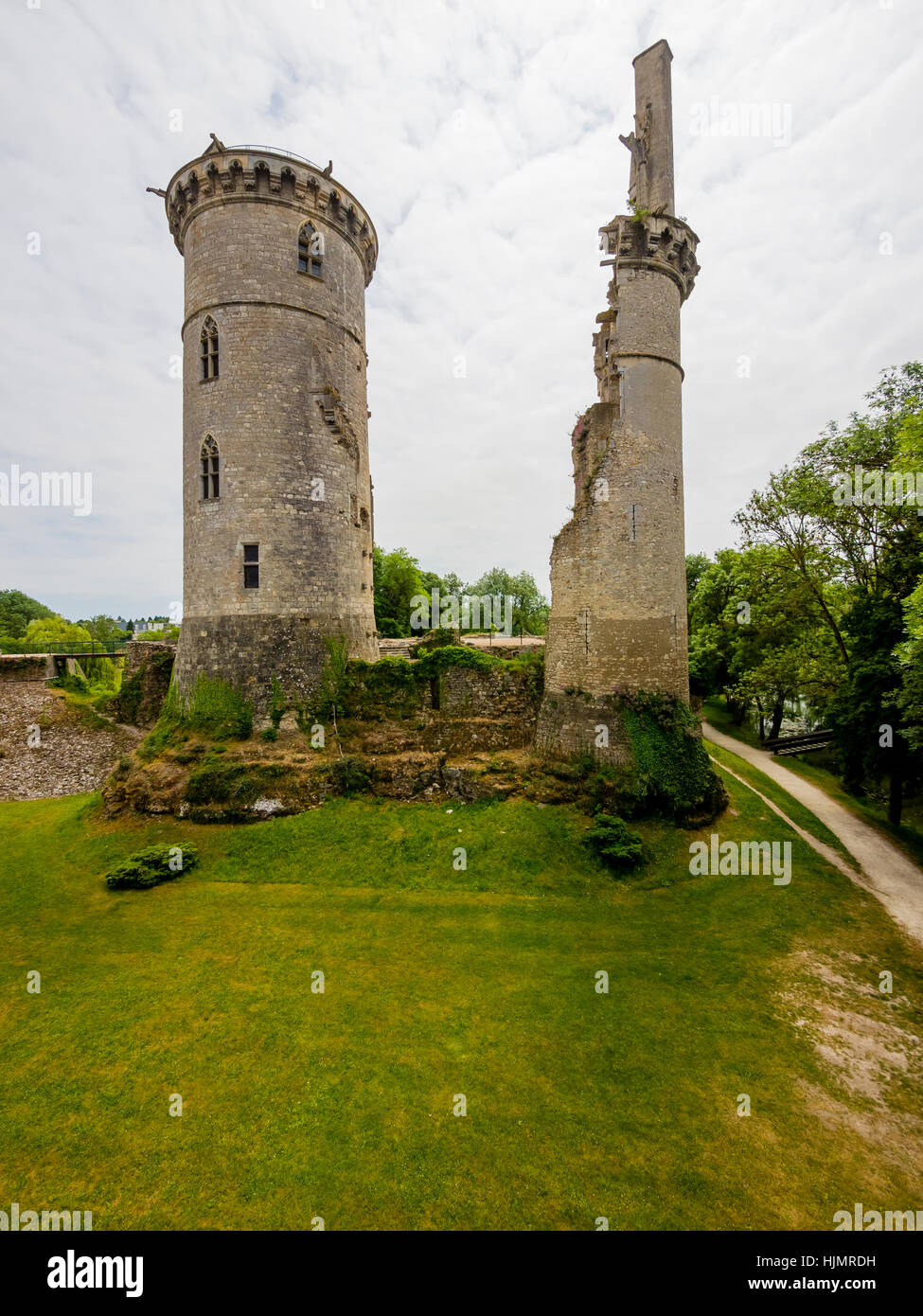 Frankreich, Mehun-Sur-Yevre, Burgruine Stockfoto