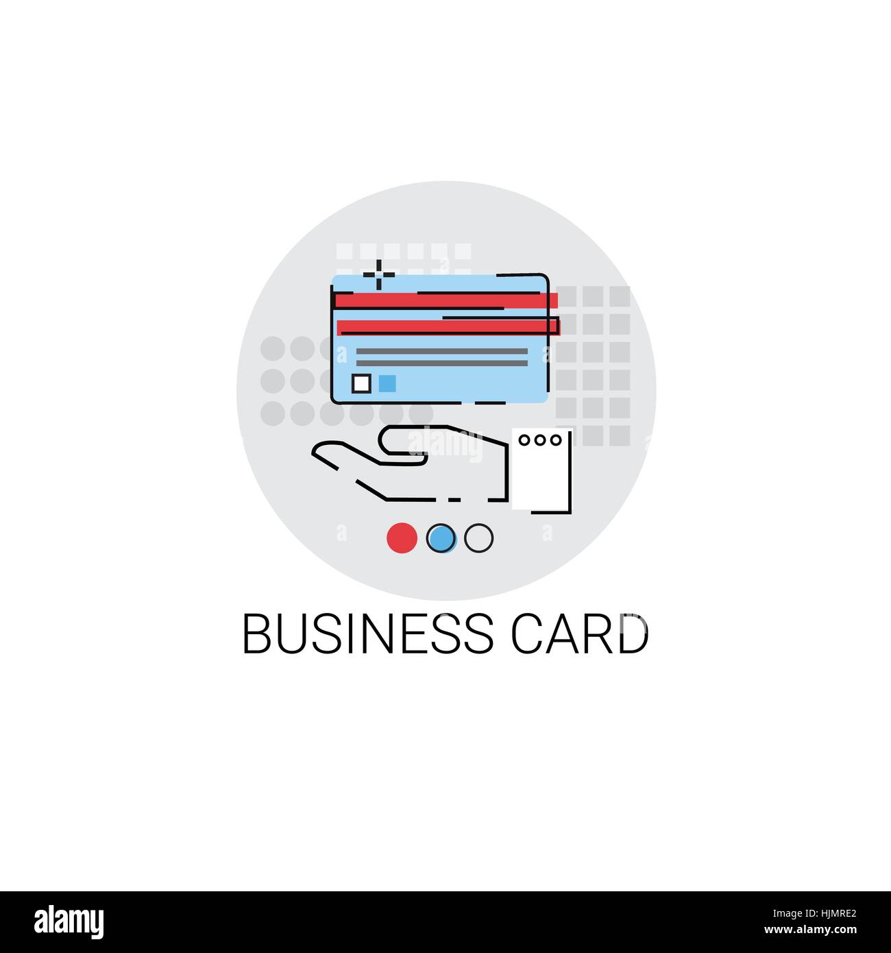 Business Besuch Firmenkarte Icon Stock Vektor