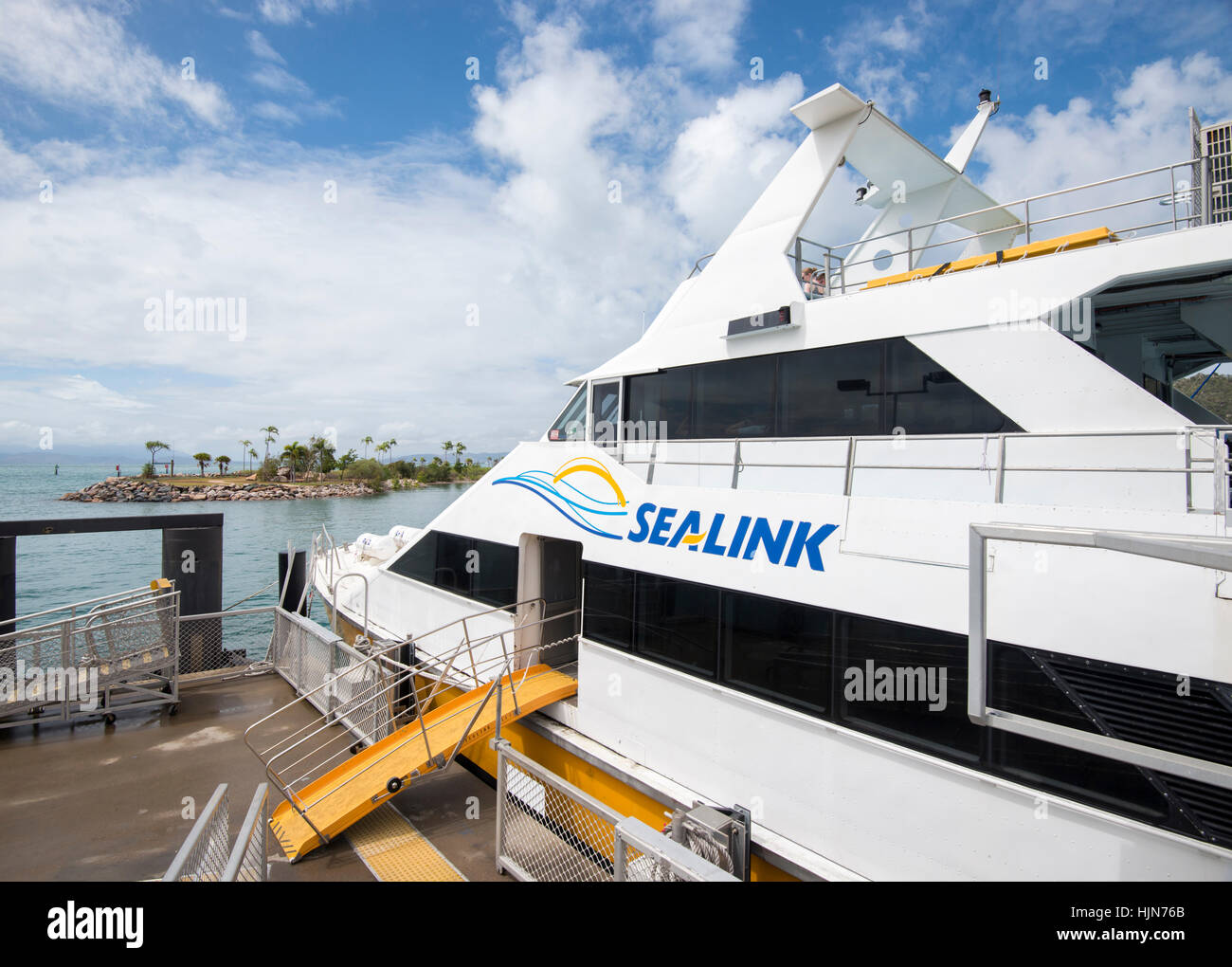 SeaLink Fährterminal in Nelly Bay, Magnetic Island-Queensland-Australien Stockfoto