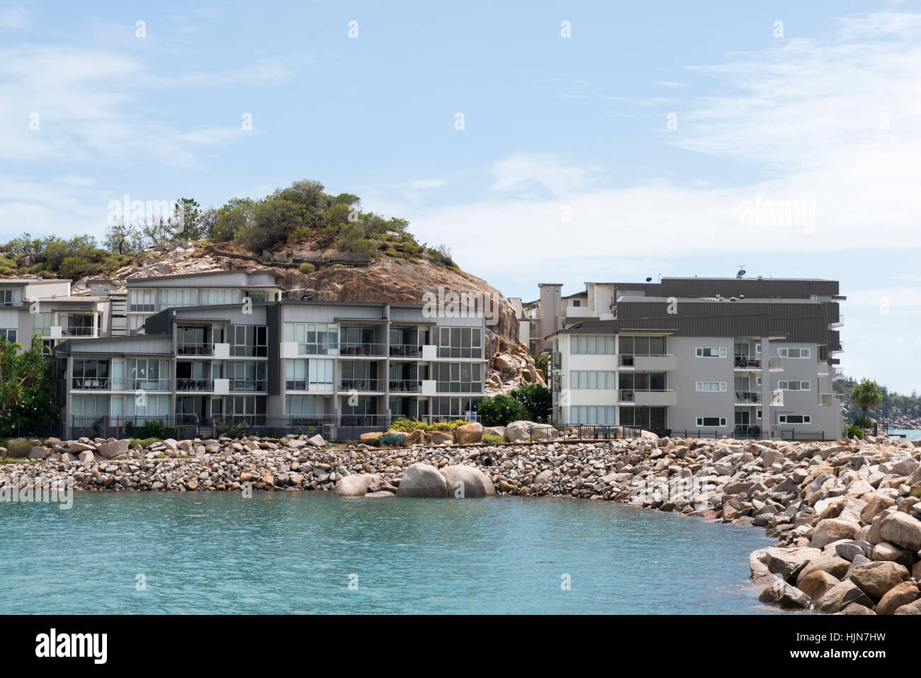 Am Wasser Ferienwohnungen in Nelly Bay, Magnetic Island-Queensland-Australien Stockfoto