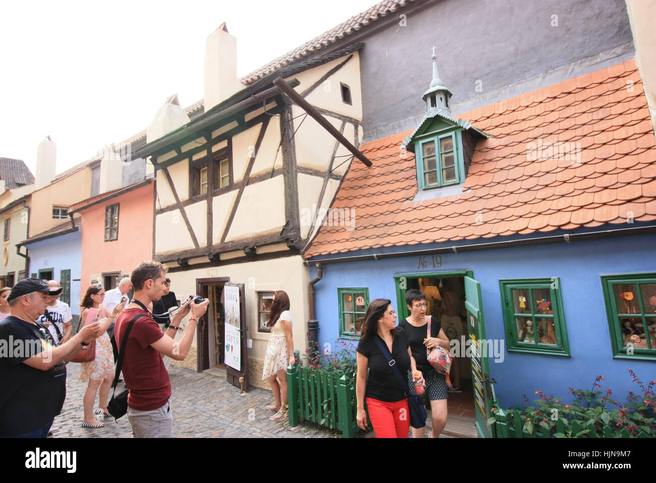 Zlata Ulicka in Prag in der Sommerzeit Stockfoto