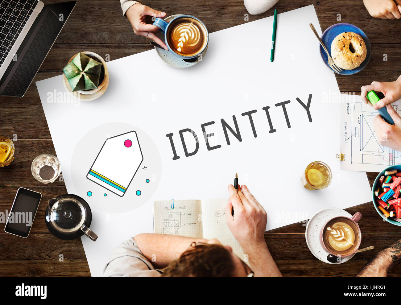 Design Ideen Phantasie Logo Tag Markenkonzept Stockfoto