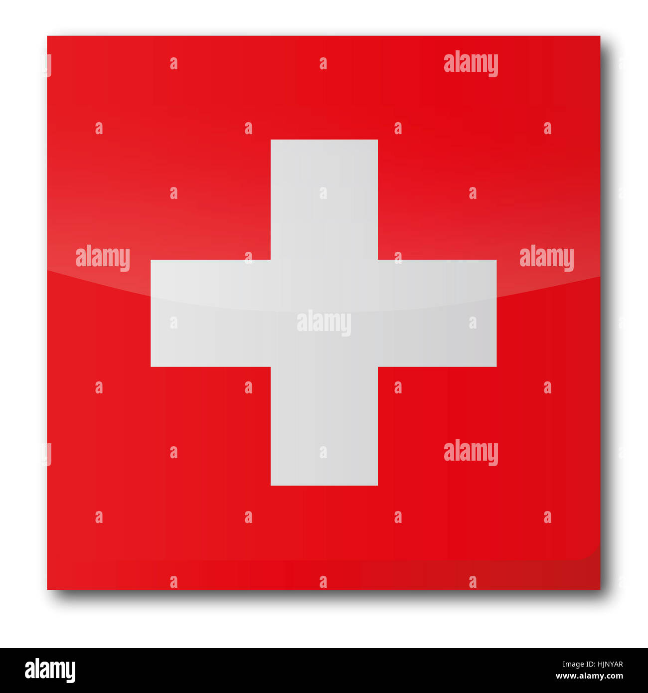 Flagge der Schweiz Stockfoto