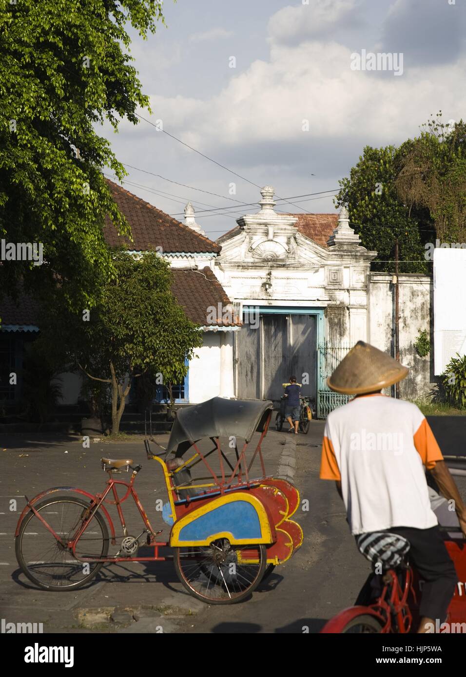 Ort, Stadt, Kultur, Verkehr, Transport, Asien, Indonesien, Tor, Durchgang, Stockfoto