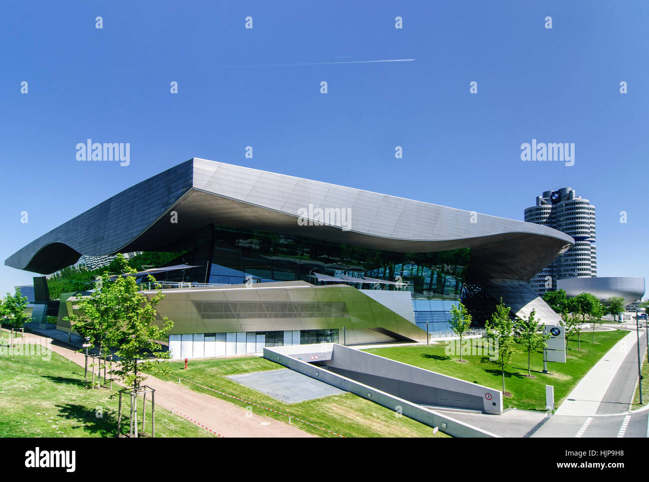 München, München: BMW Welt (Welt) Ausstellung, Oberbayern, Oberbayern, Bayern, Bayern, Deutschland Stockfoto
