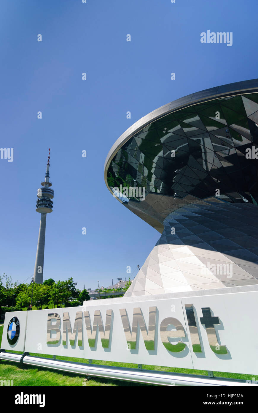 München, München: BMW Welt (Welt) Ausstellung, Oberbayern, Oberbayern, Bayern, Bayern, Deutschland Stockfoto