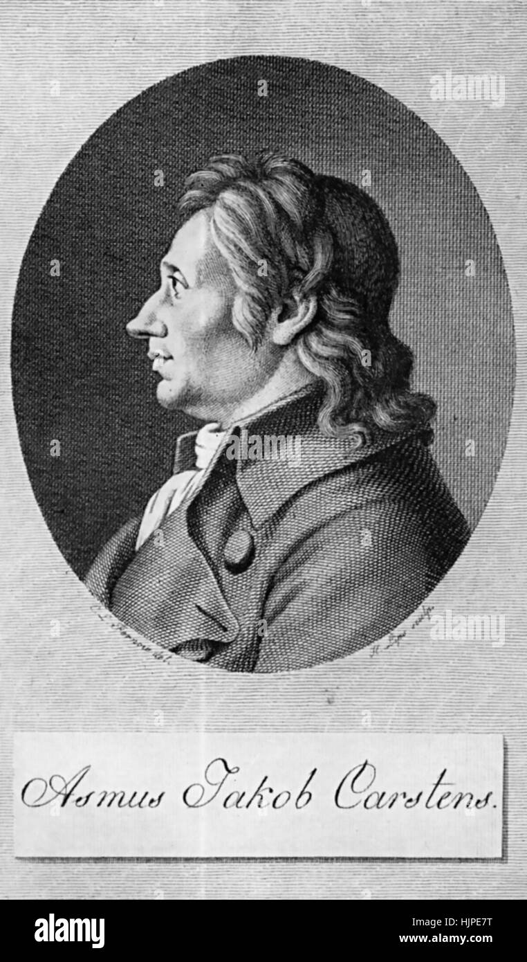Deutsch-dänische Maler ASMUS JACOB CARSTENS (1754-1798) Stockfoto