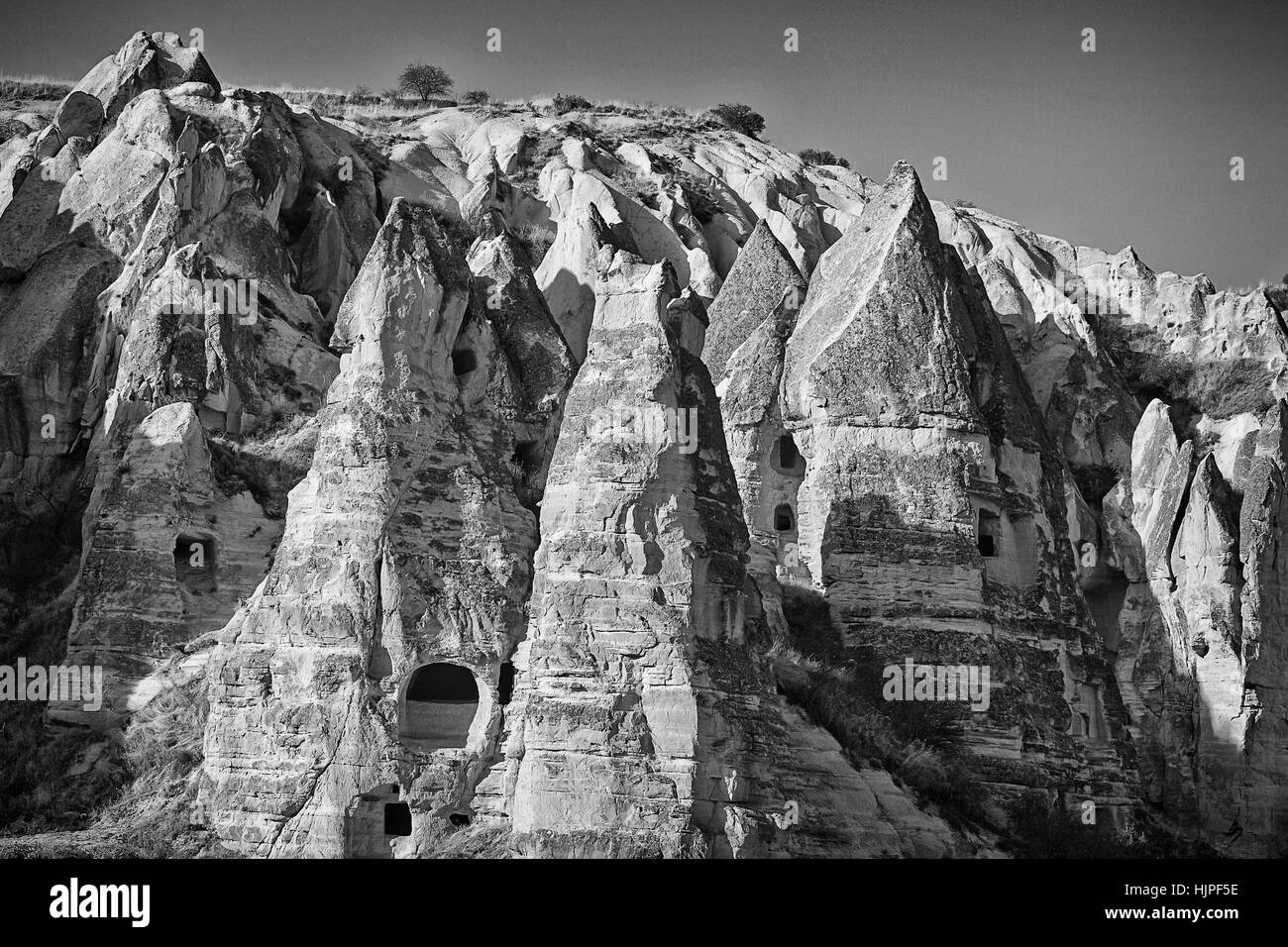 Felsformation in Cappadocia Türkei Stockfoto