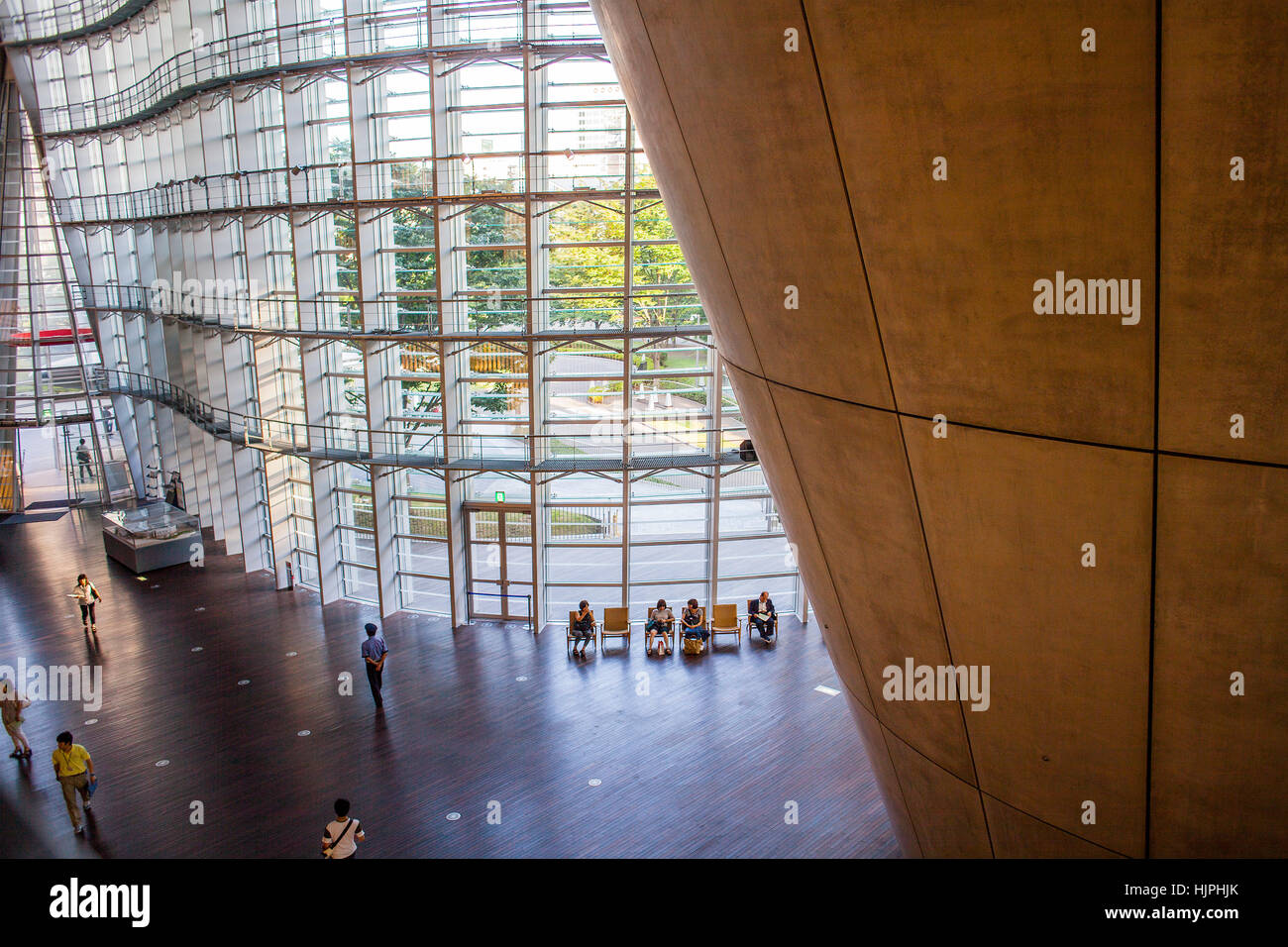 Innenraum des National Art Center, Tokyo, Japan Stockfoto