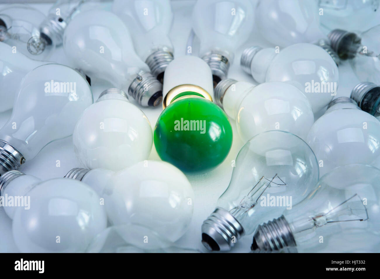 Kraftstoff- und Power Generation grün beschreibende Farbe Stockfoto