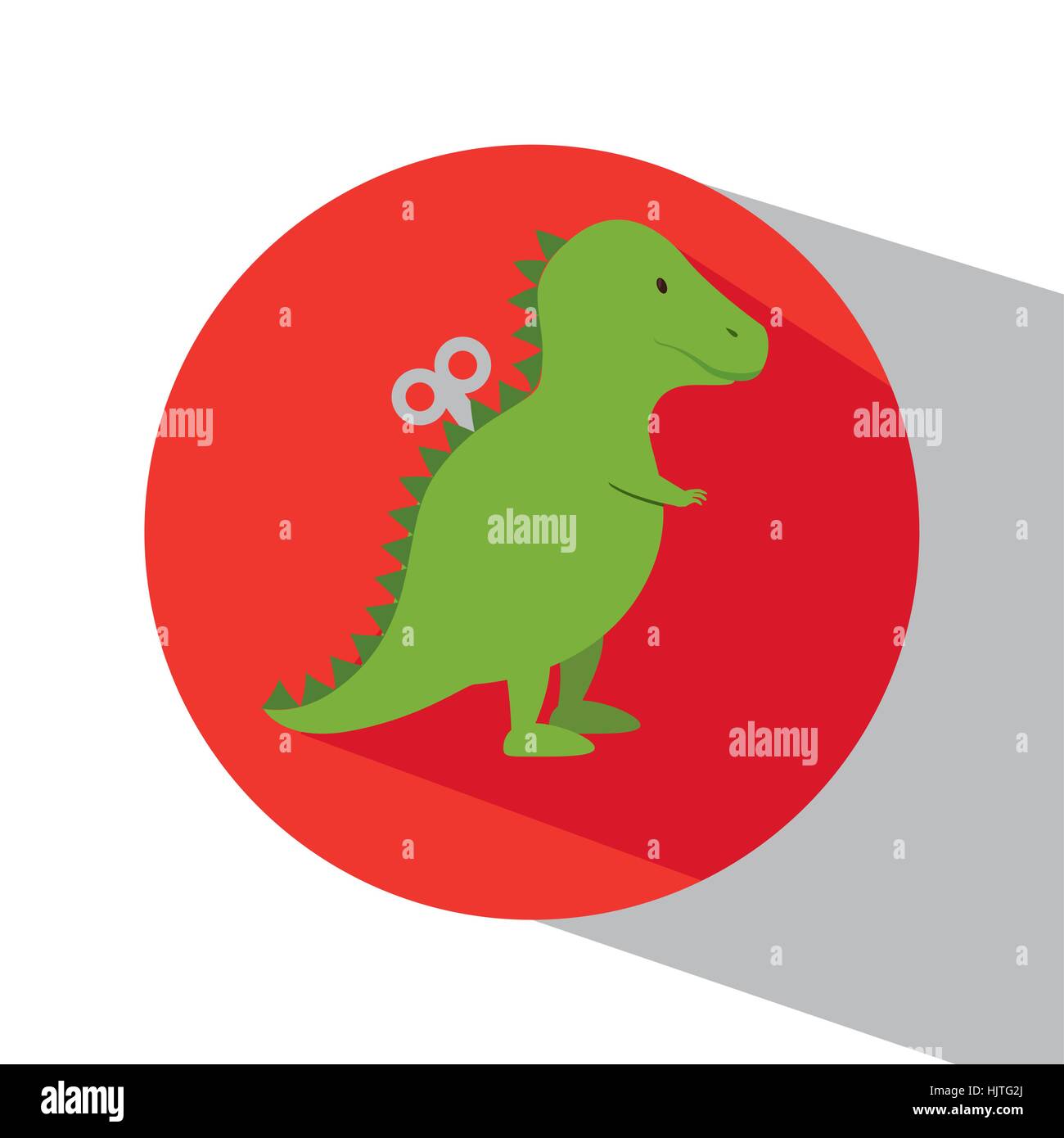 Rex Dinosaurier in Zug Wagen-Vektor-Illustration-design Stock Vektor