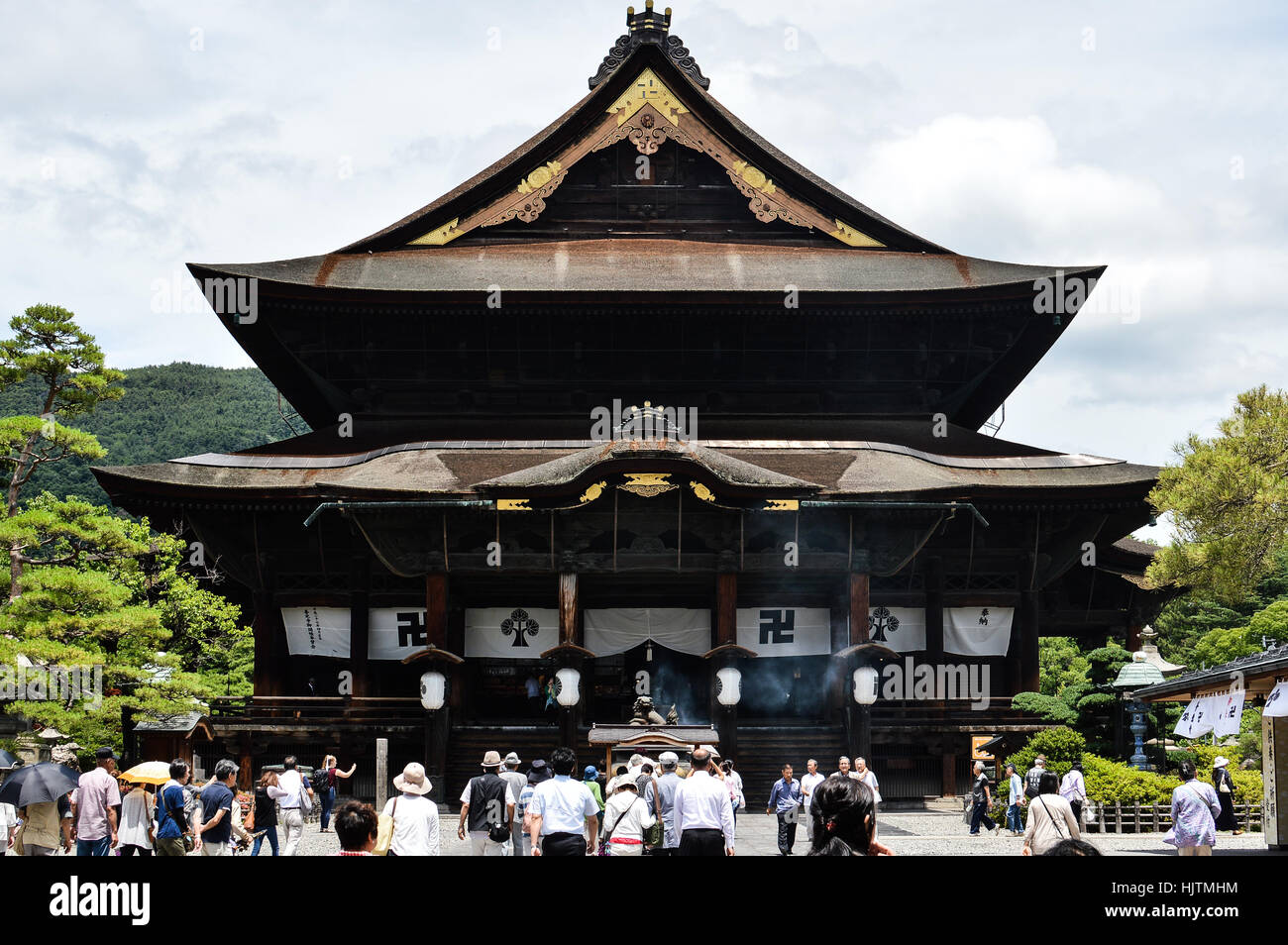 Trampen in Japan Stockfoto