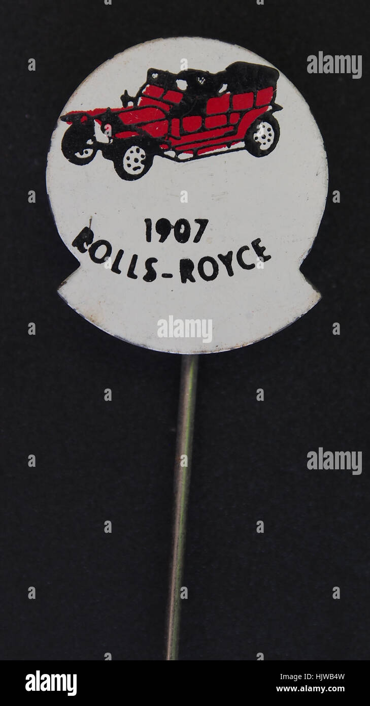 Rolls Royce 1907 Werbeschnitten, ein Sammlerstück aus dem frühen 20. Jahrhundert Stockfoto