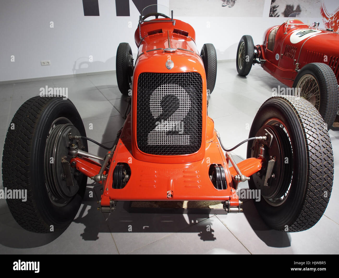 Der 1933 Maserati 4 cm ist ein Rennwagen mit 2000 ccm Vierzylindermotor, der 165 PS und eine Höchstgeschwindigkeit von 210 km/h liefert Es ist ein Beispiel für die Motorsport-Technik der frühen Maserati. Stockfoto
