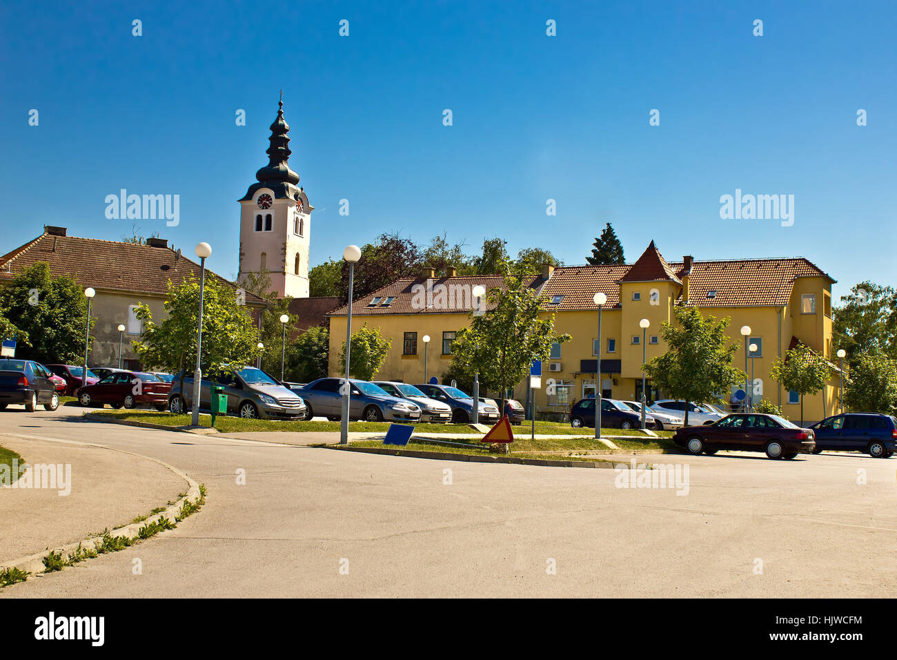 Stadt von Vrbovec in Kroatien, Region von Prigorje Stockfoto