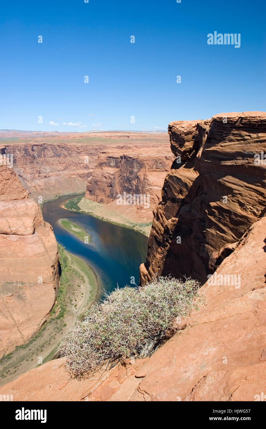 Colorado River, Horseshoe Bend, Page, Arizona, USA Stockfoto