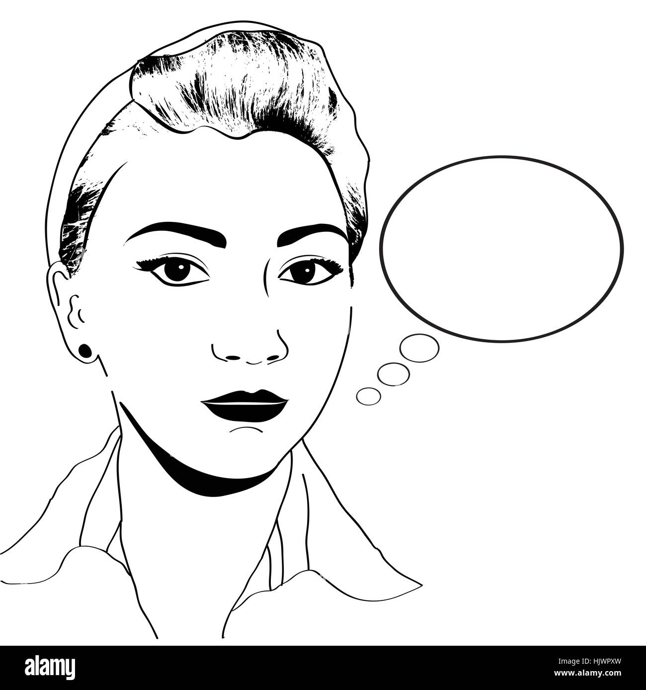 Dekoration, Schilder, zerrissen, Vektor, Blond, Bommel, Linie, Frau, reden, sprechen, Stockfoto