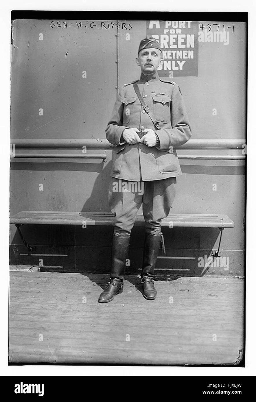 General W. G. Rivers – Ein Porträt eines Militärführers Stockfoto